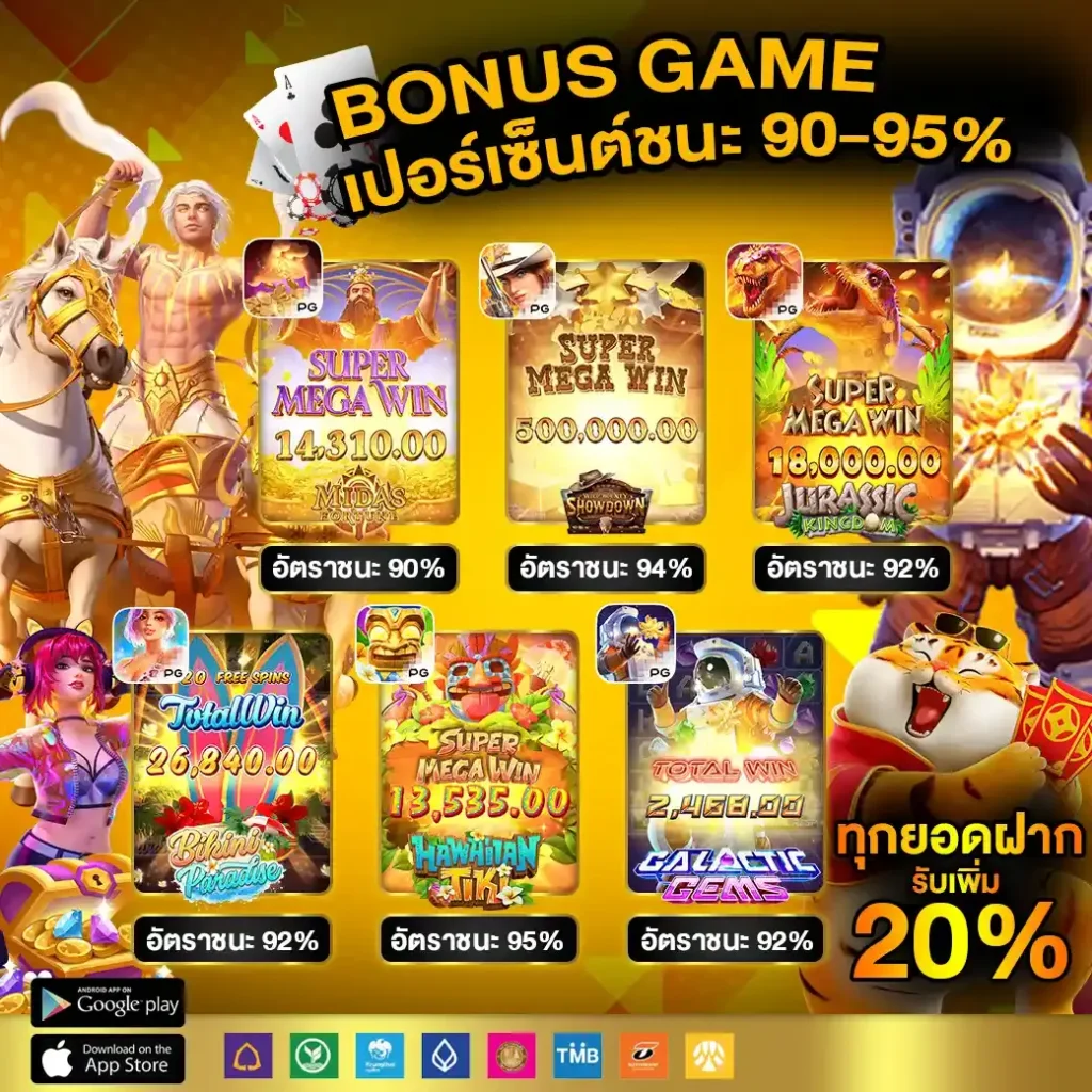 1รับ100 โปรแรงโบนัสจัดเต็ม เลือกเล่นเกมตรงใจคุณ